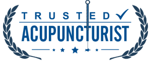 Trusted Acupuncturist Badge Blue